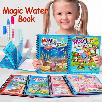 Magic Water Drawing Book – Reusable Doodle & Learning Fun!