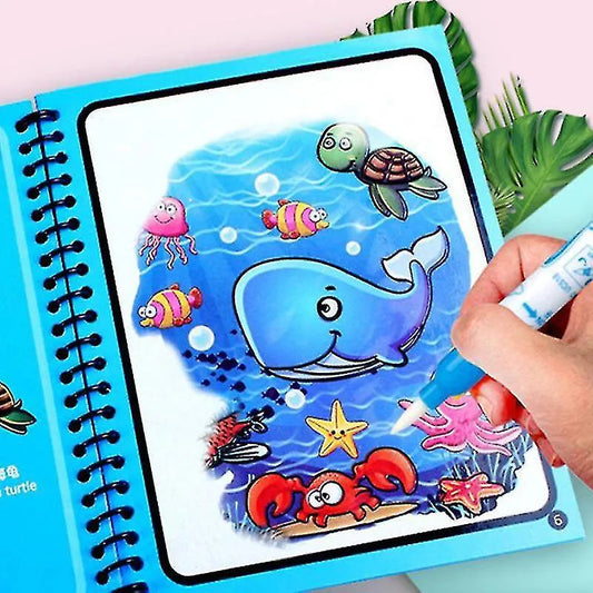 Magic Water Drawing Book – Reusable Doodle & Learning Fun!