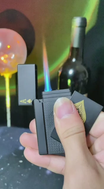 Jet Torch Playing Card Lighter – Windproof & Refillable 🔥🎴 💨