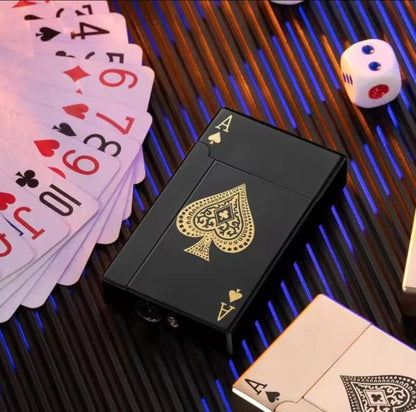 Jet Torch Playing Card Lighter – Windproof & Refillable 🔥🎴 💨